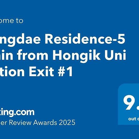 Hongdae Residence-5 1Min From Hongik Uni Station Exit #1 Сеул Экстерьер фото